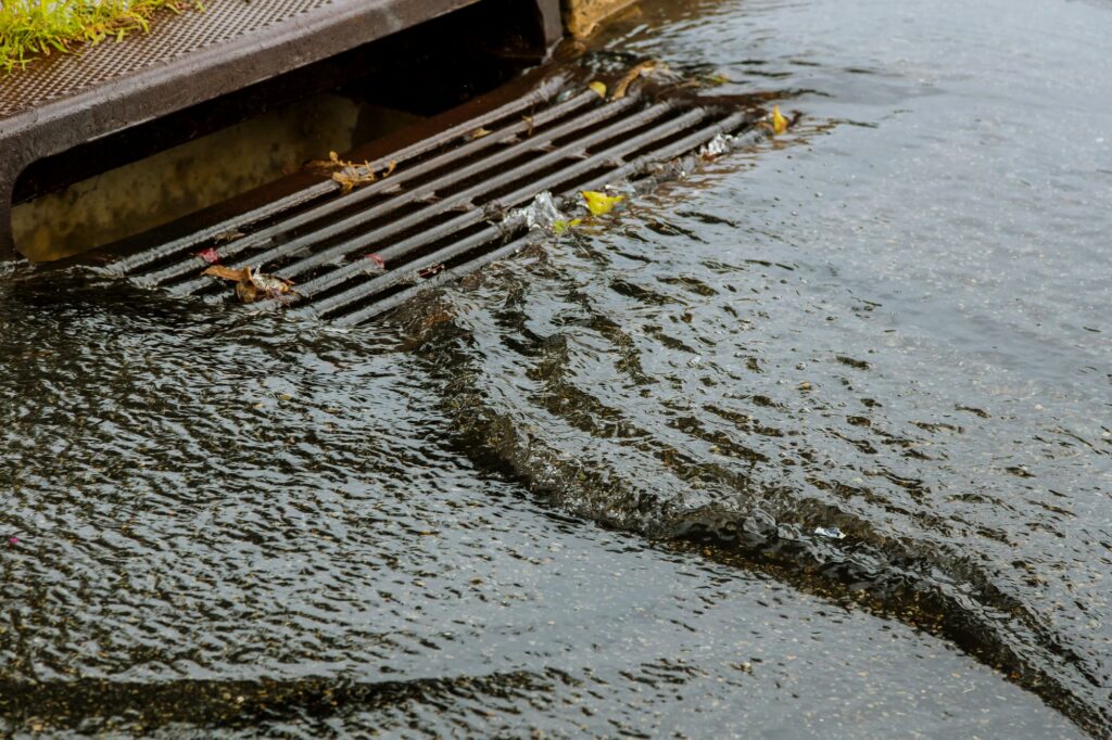 asphalt parking lot